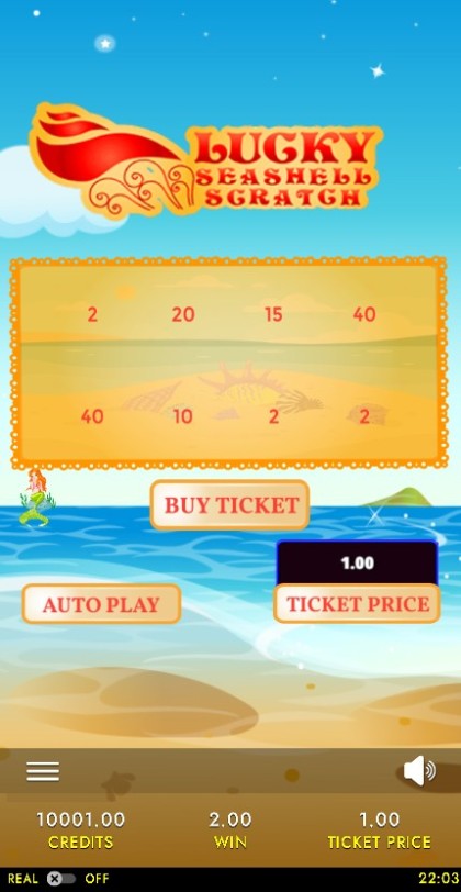 Lucky Seashell Scratch Card  Mobile and PC mobile