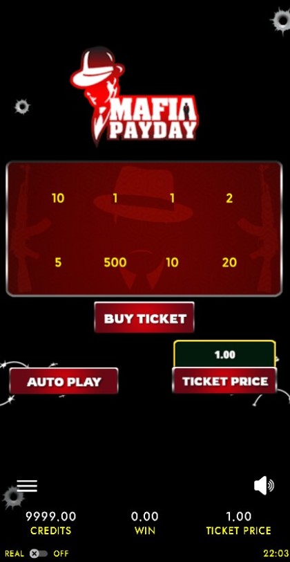 Mafia Payday Scratch Card  Mobile and PC mobile