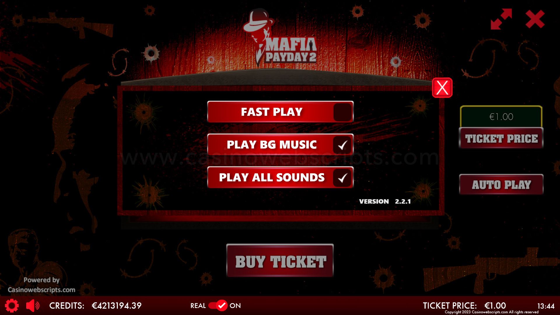 Mafia Payday 2 Scratch Card  Mobile and PC - Preview