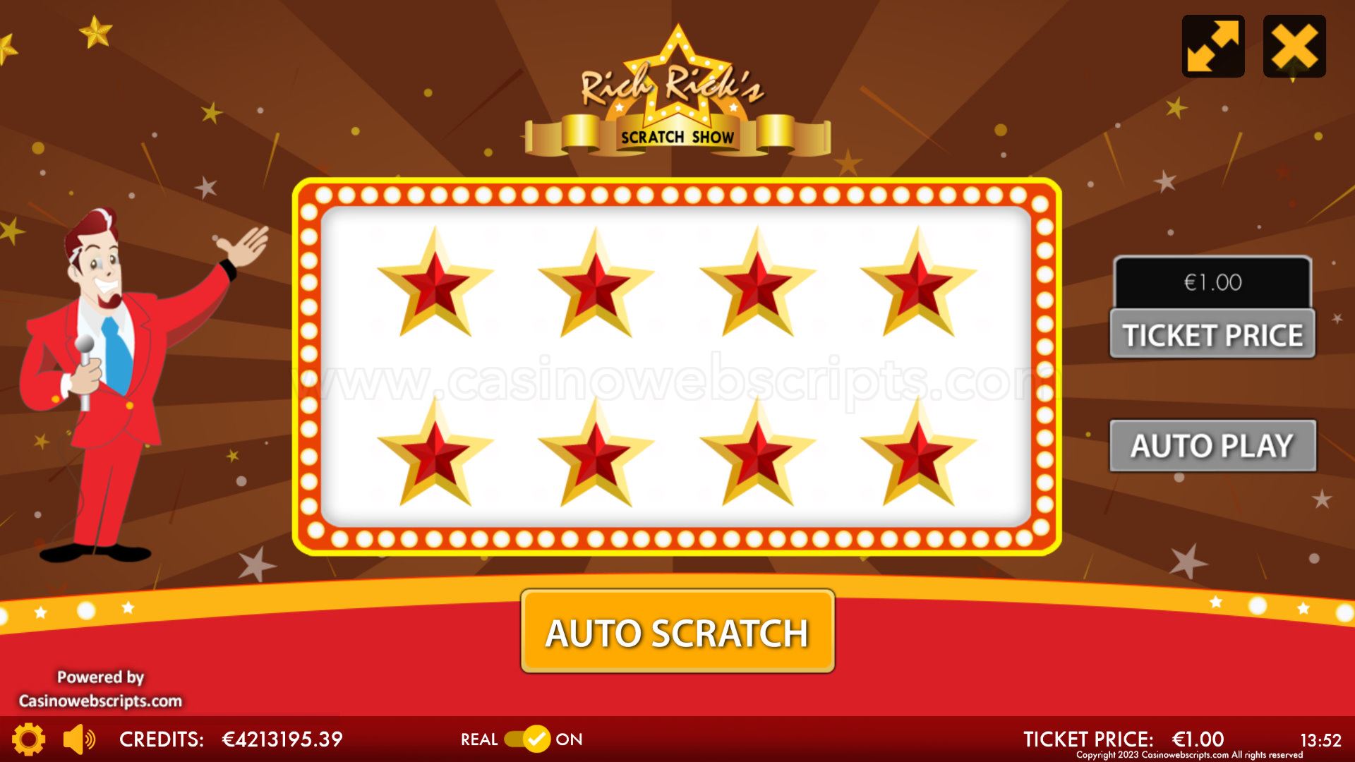 Rich Rick Scratch Show Mobile and PC - Preview