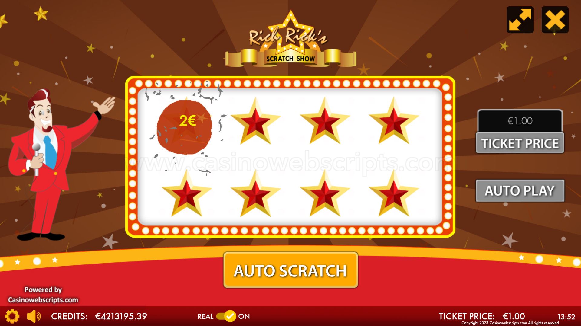 Rich Rick Scratch Show Mobile and PC - Preview