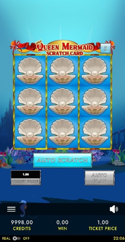Queen Mermaid Deluxe Scratch Card mobile