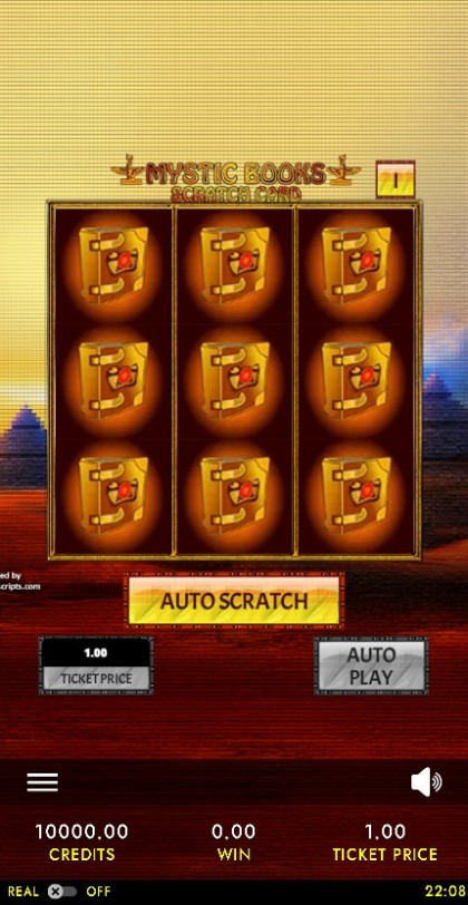Mystic Books Scratch Card mobile