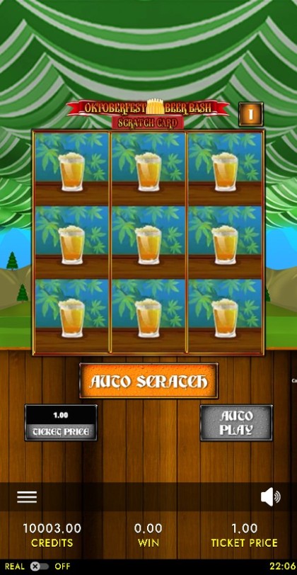 Oktoberfest Beer Bash Scratch Card mobile