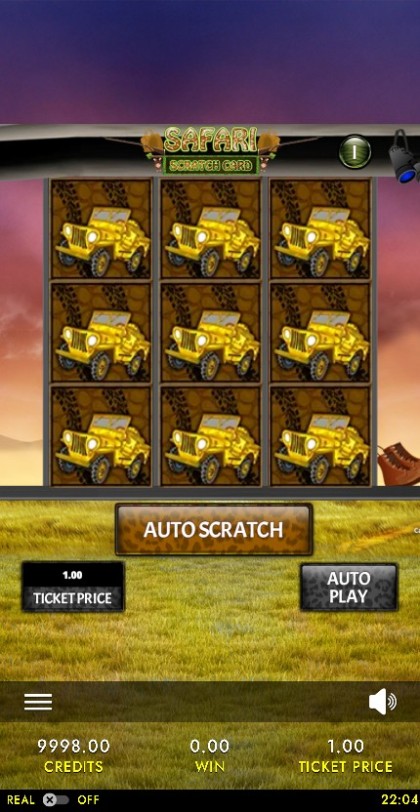 Safari Scratch Card mobile