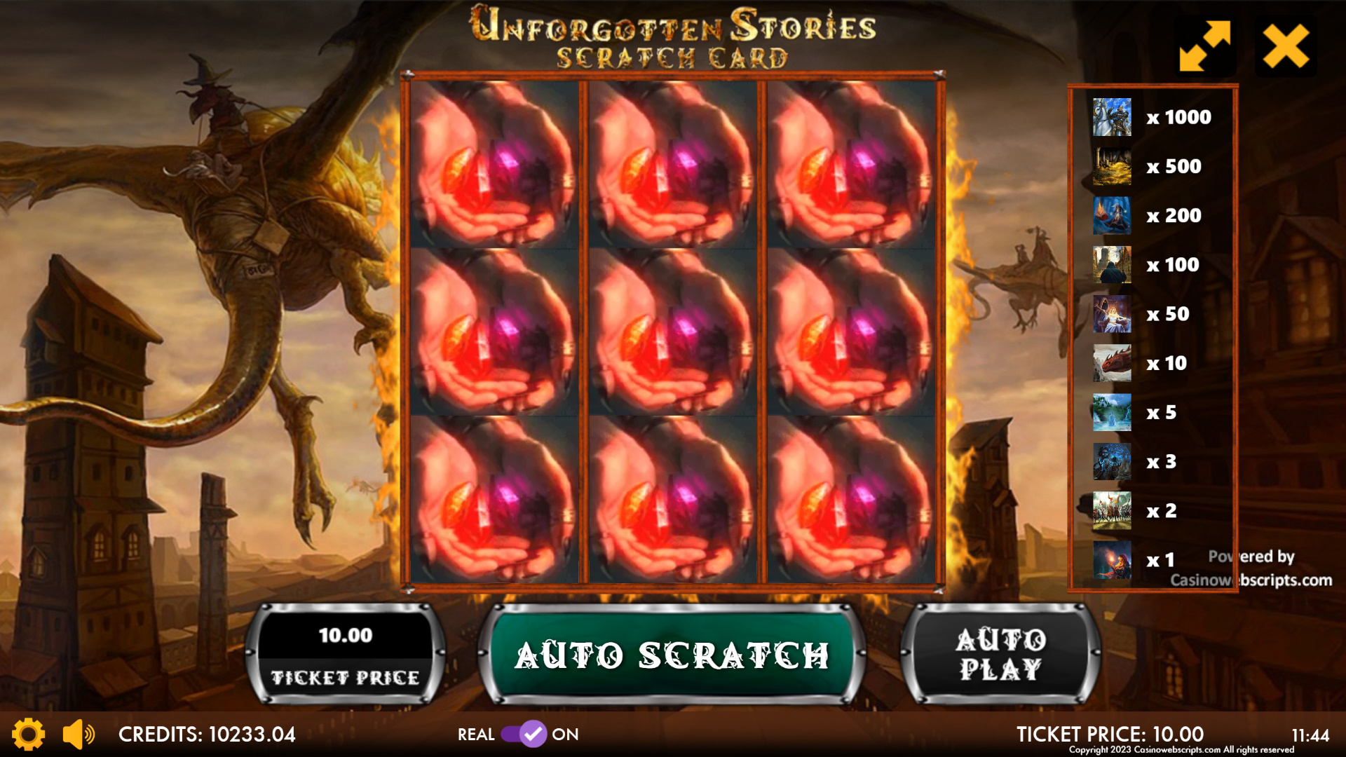 Unforgotten Stories Scratch Card - Preview