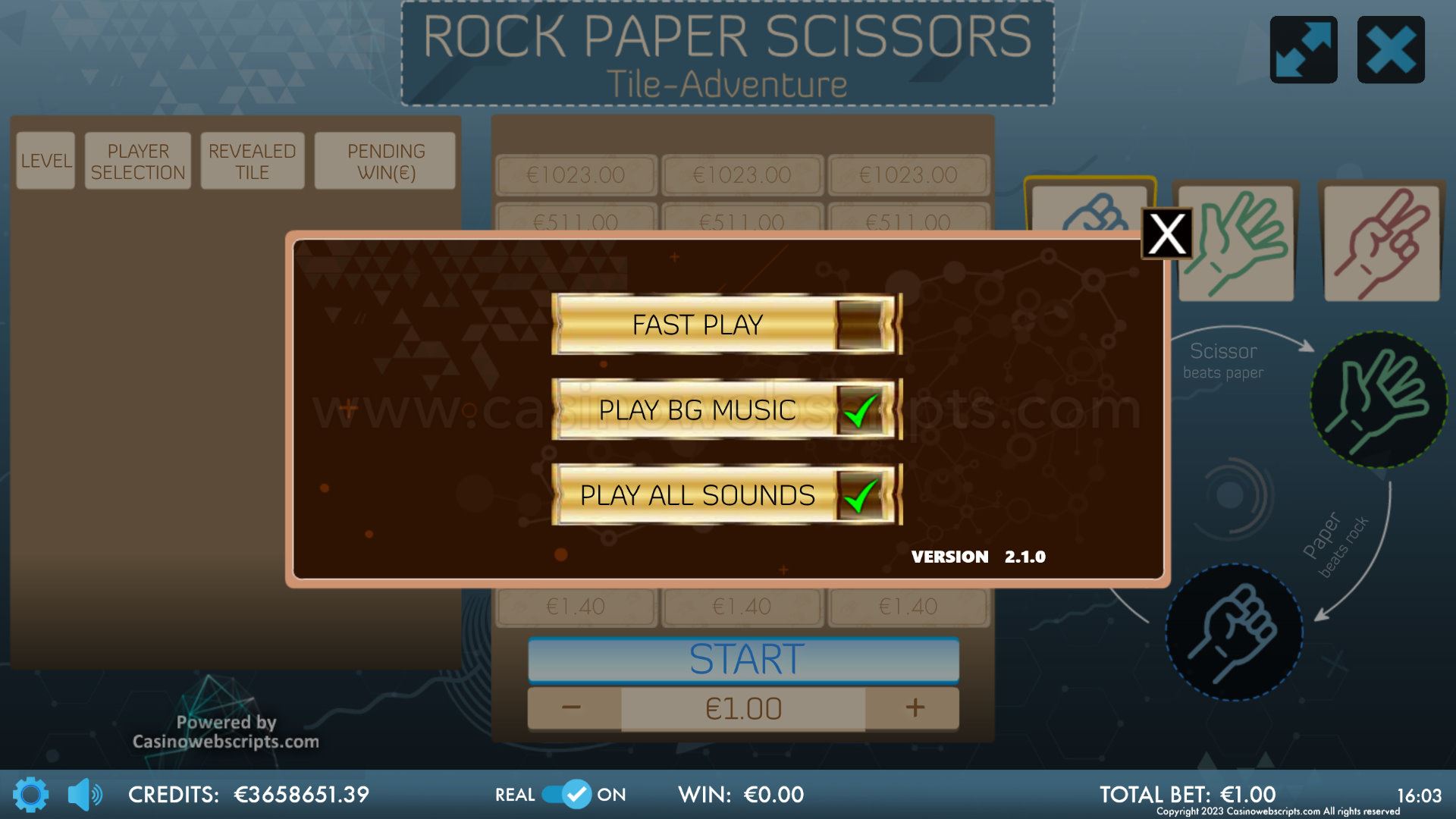 Rock Paper Scissors Tile-Adventures Mobile and PC - Preview